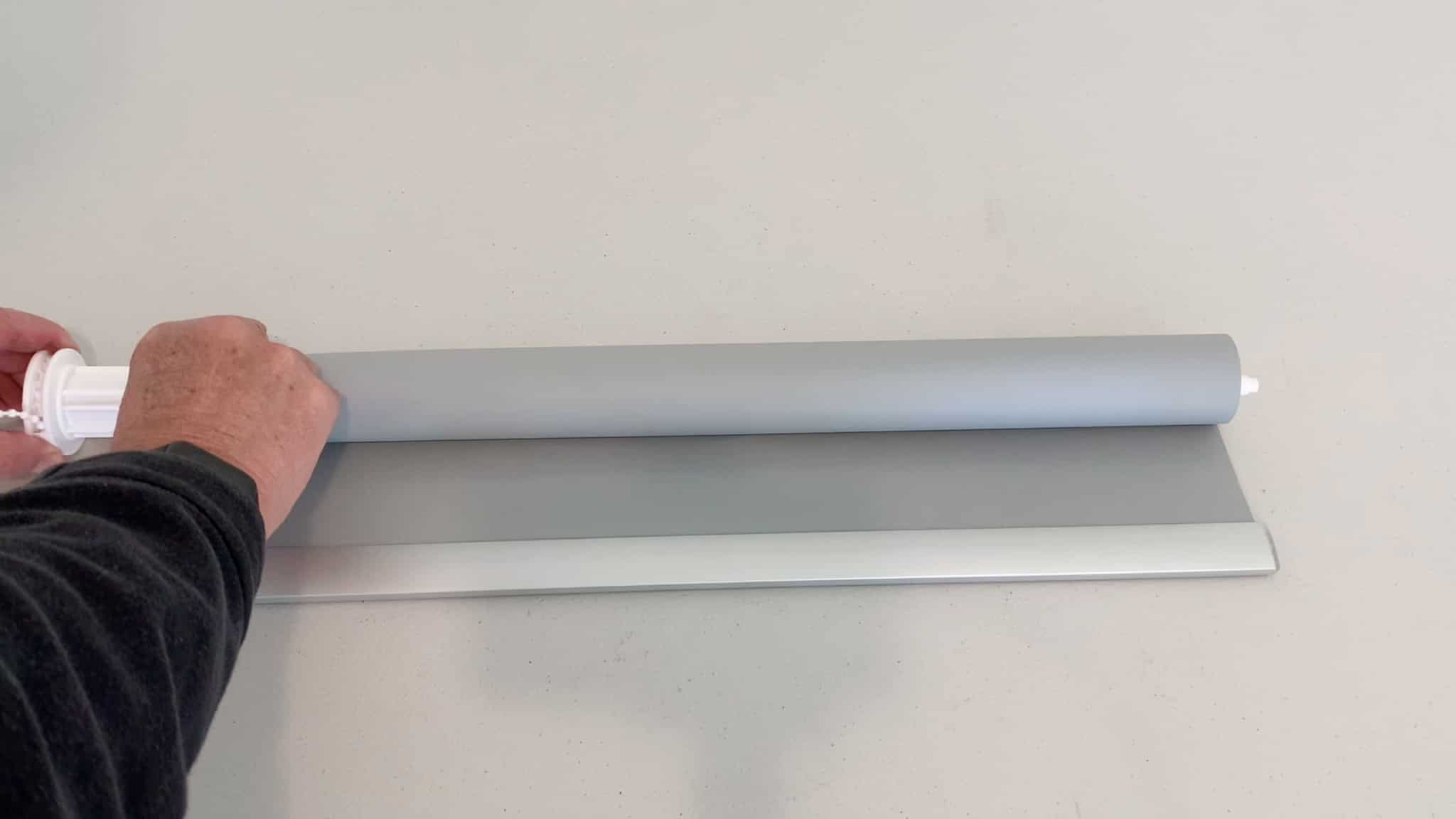 change roller blind from front to back roll